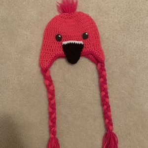 Adorable Handmade Flamingo Knit Hat 🦩